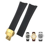 QSYJCCXD Rubber Silicone Watch Band for PP 5711 5712G Nautilus Wristband 25mm Black Blue Brown Watchband Sports Strap Men