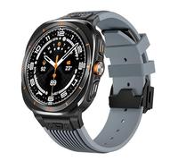 QSYJCCXD Rubber Sport Band for Galaxy Watch Ultra 7 47mm Stainless Steel Men's Band for Galaxy Watch 7 Ultra band Watchbands