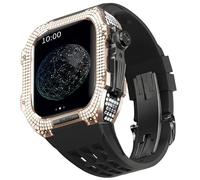 QSYJCCXD Rubber Watch Band Titanium Bezel,For 8/7 45mm Series Watch Accessory Replacement Titanium Luxury Case With Tool