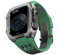 QSYJCCXD Rubber Watch Band Titanium Bezel,For 8/7 45mm Series Watch Accessory Replacement Titanium Luxury Case With Tool