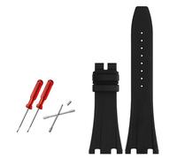 QSYJCCXD Rubber Watch Strap 28mm Watchband For AP 15703 26470SO Royal Oak Offshore Men's Sports Watch Strap Bracelet