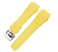 QSYJCCXD Rubber Watchband 20mm 25mm for Richard Spring Bar Silicone Mille Sport Watch Strap Soft Waterproof Wristband
