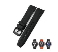 QSYJCCXD Rubber Watchband 21mm 22mm Fit for Tissot T120417 T120407 SEASTAR Sport Diving Watch Strap Black Orange