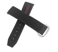 QSYJCCXD Rubber Watchband 22mm 20mm 19mm 21mm Watch Strap For Omega Speedmaster Heritage Seamaster Silicone Waterproof Sport Bracelet