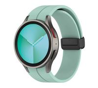 QSYJCCXD Silicone Strap for Watch 4/5/6 40 44mm 5 Pro 45mm Band Magnetic Buckle Galaxy Watch 4/6Classic 42 43MM 46 47MM Watchbands