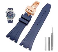 QSYJCCXD Silicone Watch Straps 26mm 27mm Watchband For AP 15400 15202 15500 15703 26470SO Royal Oak Offshore Men's Sports Rubber Bracelet