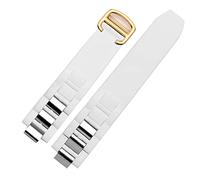 QSYJCCXD Silicone watchbands For 21st century convex watchband 20 * 10mm waterproof watch chain accessories are suitable straps
