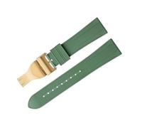 QSYJCCXD Soft Fluororubber Watch Band For TUDOR Strap M79360.M79363 Stainless Fold Buckle Black Bay 1958 GMT 41mm Pelagos 22mm Flat End