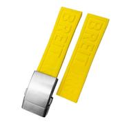 QSYJCCXD Soft Rubber Strap for Avenger Navitimer 20mm 22mm 24mm Silicone Watchband Black Blue Waterproof Bracelets Watch Strap