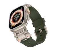 QSYJCCXD Soft Rubber Strap For Ultra 2 1 Band 49mm 45mm 44mm 42mm S10 46mm Luxury Rubber Bracelet For Series 9 8 7 6 SE 5 Accessories Watchbands