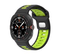QSYJCCXD Sports Silicone Strap For Galaxy Watch Ultra 47mm Soft Loop Two Color Band For Galaxy 7 Ultra No Gaps Watchbands