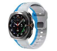 QSYJCCXD Sports Silicone Strap For Galaxy Watch Ultra 47mm Soft Loop Two Color Band For Galaxy 7 Ultra No Gaps Watchbands