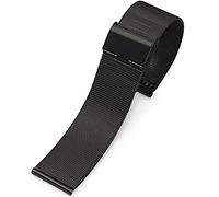 QSYJCCXD Stainless Steel Watch Band 8/10/12/13/14/15/16/17/18/19/20/21/22/23/24mm Silver Mesh Watchband 304 Stainless Steel Strap (Color : Gold, Size : 21mm)