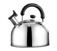 QSYJCCXD Tea Kettle Stovetop Whistling Kettle Stainless Steel Stove Top Kettle Whistling Camping Kettle with Ergonomic Handle Whistling Tea Kettle Pour Over Kettle(5L)