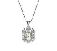 QSYJCCXD Topaz Pendant Necklaces For Women Wedding Chain Fine Jewelry Gift