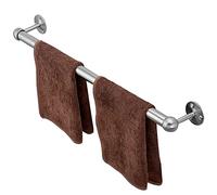 QSYJCCXD Towel Rail Wall Mounted Silver Stainless Steel 100cm 110cm 120cm Hand Towel Holder Single Towel Bar Rails Screws Mounting Dish Cloths Hanger for Bathrooms Kitchen (Size : 80cm) Present