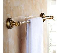 QSYJCCXD Towel Rails Bathroom Hardware Bathroom, All-Copper European Toilet Antique Towel Rack, Double-Bar Towel Rail Towel Racks/Double Pole 50Cm The New