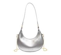 QSYJCCXD Trendy Bag, Women All-Match Shoulder Bag, Chain Simple Crossbody Bag Patent Leather Retro Sling Bag Shopping Work