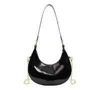 QSYJCCXD Trendy Bag, Women All-Match Shoulder Bag, Chain Simple Crossbody Bag Patent Leather Retro Sling Bag Shopping Work
