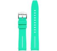 QSYJCCXD Universal 20mm Watch Strap Men Women Rubber Quick Release Watch Band Curved End WatchBands
