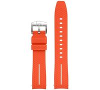 QSYJCCXD Universal 20mm Watch Strap Men Women Rubber Quick Release Watch Band Curved End WatchBands