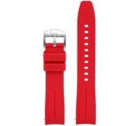 QSYJCCXD Universal 20mm Watch Strap Men Women Rubber Quick Release Watch Band Curved End WatchBands