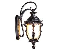 QSYJCCXD Wall Lamp Antique Metal Victoria Aluminum Waterproof Wall Lamp E27 Single Head Glass Outdoor Wall Lantern Light Aisle Garden Villa Decoration Lamp
