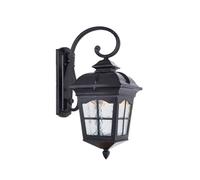 QSYJCCXD Wall Lamp Vintage E27 Glass Outdoor Waterproof Wall Lantern Lights Metal Aluminum Retro Industrial Wall Lamps Outside Balcony Garden Door Decorative Wall Sconce -Brass_s(Brass-m)