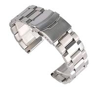 QSYJCCXD watch strap 18/20/22/24mm silver solid link watch band strap stainless steel replacement bracelet adjustable watchbands bracelet