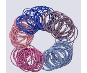 QSYW hair ties for thick hair girls elastic hair ties women's elastics for long lasting braids three ropes 24 Pcs Mixed color