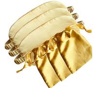 QSYW Silk Eye Mask for Sleeping - Satin Eye Cover with Silk Storage Bag Golden 3 Pcs Save 20%