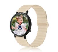 QSZ Custom Waterproof Nurses Fob Watch with Photo Name Text Personalized Nursing Watches with Secondhand Customize Nurse Pocket Watch for Women Nurses Nursing Student