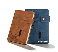 QSZ Personalised A5 Notebook Custom 2026 Journal Hardcover Leather Notebook and Pen Set Gift for Business Traveler Men Women Graduates (Personalised journal - 4)