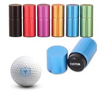 QSZ Personalized Golf Ball Stamp Custom Your Name Come with A Metal Storage Box Gift for Golf Enthusiasts Fathers Husbands Boyfriends (Golf ball stamps-2)