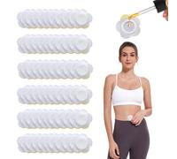 QSZHSL 60 Pcs Castor Oil Pack Wrap for Belly Button, Castor Oil Belly Button Patch, Self Adhesive Castor oil Patches, belly Button Wrap Pads, High Water Absorption Anti-Leakage belly Button Pack Wraps