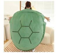 QSZTJJ Turtle Shell Pillow Plush Wearable Cushion Stuffed Animal Toy Costume Multi-Purpose Fancy Dress Gift for Unisex Birthday Christmas (Green,100 cm [1.2 kg])