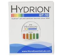 QT-10 Micro Essential Hydrion Low Range Quat Check Test Paper - 0-400 ppm - Plastic Dispenser - Single Roll (180 in) for Food Service