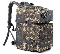 QT&QY 45L Military Tactical Backpacks Molle Army Assault Pack 3 Day Bug Out Bag Hiking Treeking Camouflage Hunting Rucksack