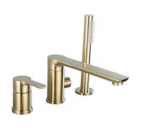 QTANZIQI 360° Rotatable Basin Mixer Tap Faucet SetFloor StanBathtub Shower Mixing ValveModern Bathroom Fixture for EnhanceWater Control anStyle