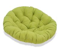 QTANZIQI 50 cm Thick Round Outdoor Garden Chair Cushion Solid Color Comfortable Floor Pillow Rattan Armchair Cushion - Brown Perfect for Patio and Deck Use