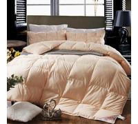 QTANZIQI All Seasons Duvet Insert,Warm Down Duvet Insert for Winter, Fluffy Feather Down Comforter, Ultra-Soft Down Proof Cover All-Season Duvet 180 * 220cm 3kg