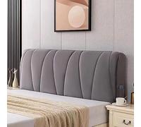 QTANZIQI Bed Wedge Pillow with Removable Cover Triangle Headboard Cushion for Daybed Bolster Pillow for Better Sleep Grey (220×60cm)