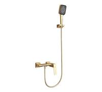QTANZIQI BrusheWallMounteBathroom Faucet with Mixer Shower 2Hole Waterfall Single Handle Contemporary Bathtub Fixtures for Bathrooms