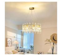 QTANZIQI Ceiling Light, Luxury Living Room Crystal Chandelier Postmodern Creative Decoration Dining Bedroom Led Indoor Lighting (100cm)