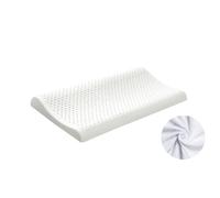 QTANZIQI Cervical Pillow - Slim Latex Pillow for Sleeping, Natural Latex Neck Support with Tencel Cover, Orthopedic for Comfortable Sleep