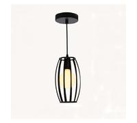 QTANZIQI Chandelier Bar Clothing Store Pendant Lighting Hanging Light Fixture Flush Mount Ceiling Cage with E26e27 Socket Black