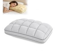 QTANZIQI Cooling Pillow for Adults, Washable Quilted Cool-Touch, Marshmallow-Soft for Side and Back Sleepers, High Resilience Support, 2-Pack
