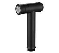 QTANZIQI Double Function Bathroom Toilet One Key Press Bidet Faucet Kit Stainless Steel Black Bidet Sprayer Set Mount On Wall ToiletOnly Bidet