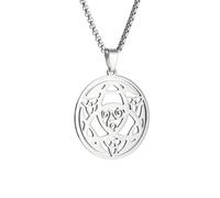 QTANZIQI Exquisite Luxury Celtic Knot Trinity Witch Knot Pendant Necklace for Men Women Vintage Irish Lucky Jewelry present
