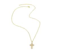 QTANZIQI Fashionable Cross Pendant Necklace Party present Personalized For Women Anniversary Valentine's Day Leisure Holiday Jewelry